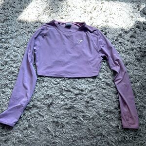 Gym shark crop top size small